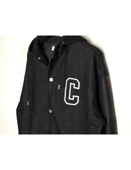 Celine embroidered letter hooded cotton jacket,Celine Hoodie,Hoodie,APPAREL