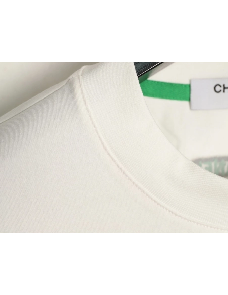 Chanel double C 3D logo embroidered longsleeved Tshirt,Chanel T Shirt,Tshirt,APPAREL