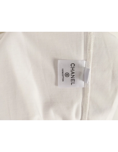 Chanel double C 3D logo embroidered longsleeved Tshirt,Chanel T Shirt,Tshirt,APPAREL