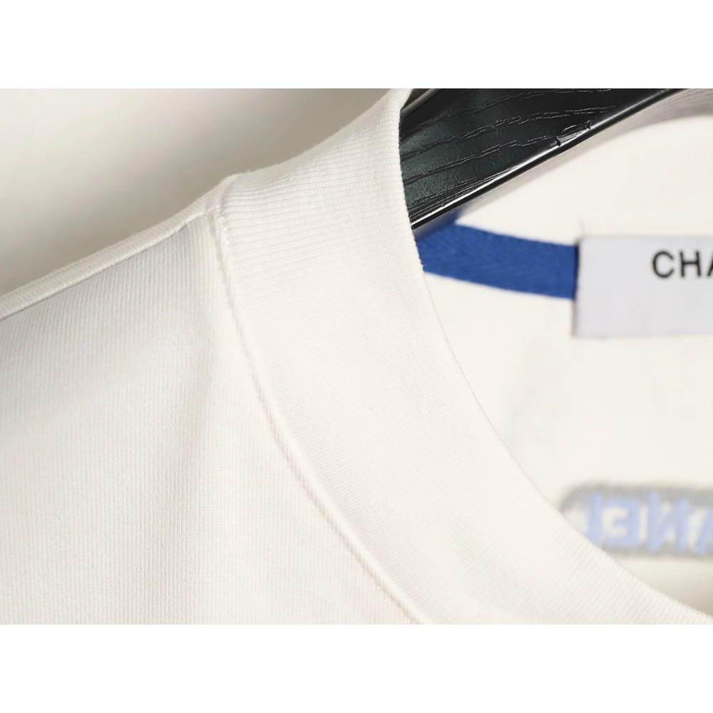 Chanel double C 3D logo embroidered longsleeved Tshirt,Chanel T Shirt,Tshirt,APPAREL