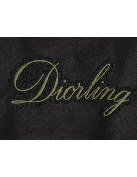 Dior letter embroidered patchwork baseball jacket,Dior Jacket,Jacket,APPAREL