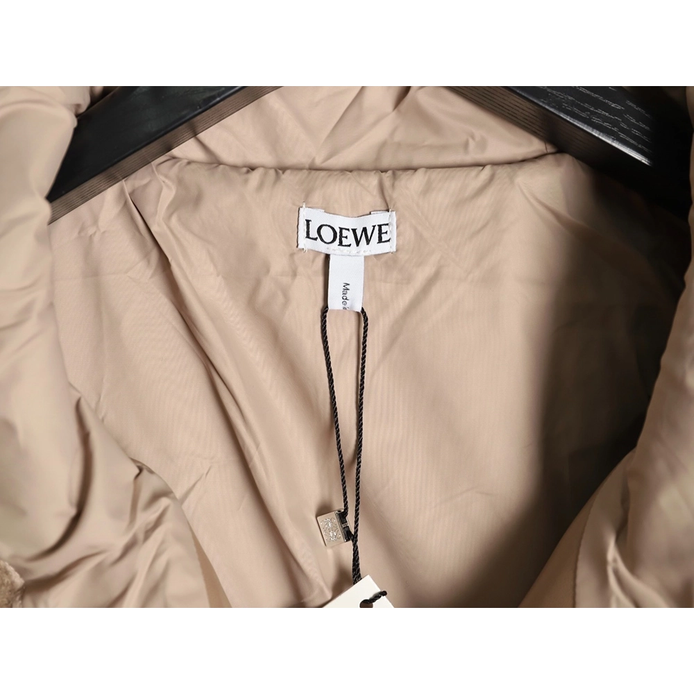 Loewe graffiti logo large lambswool hooded jacket,Loewe Jacket,Jacket,APPAREL