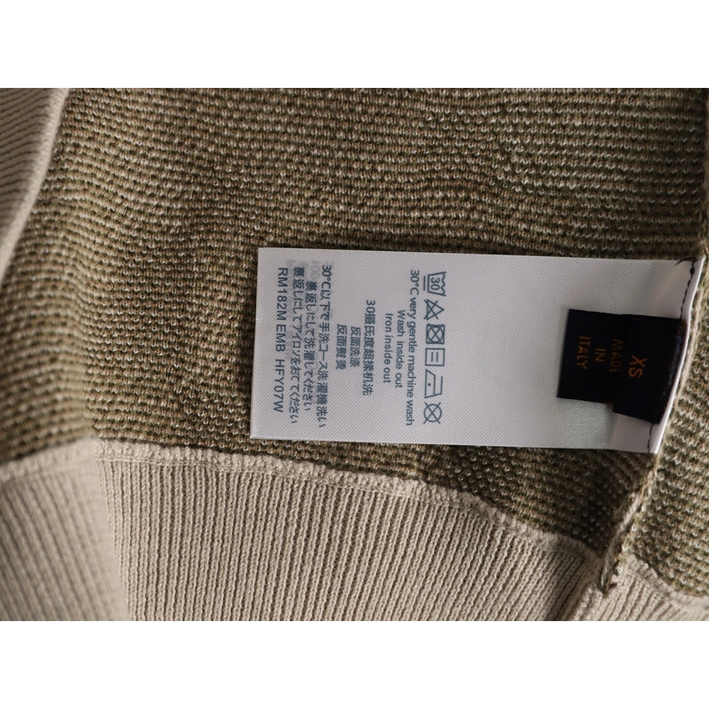 Louis Vuitton mosaic jacquard sweater,Louis Vuitton Sweatshirt,Sweatshirt,APPAREL