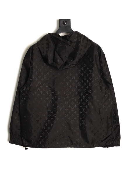 Louis Vuitton monogram print trench coat with zipup design,Louis Vuitton Jacket,Jacket,APPAREL