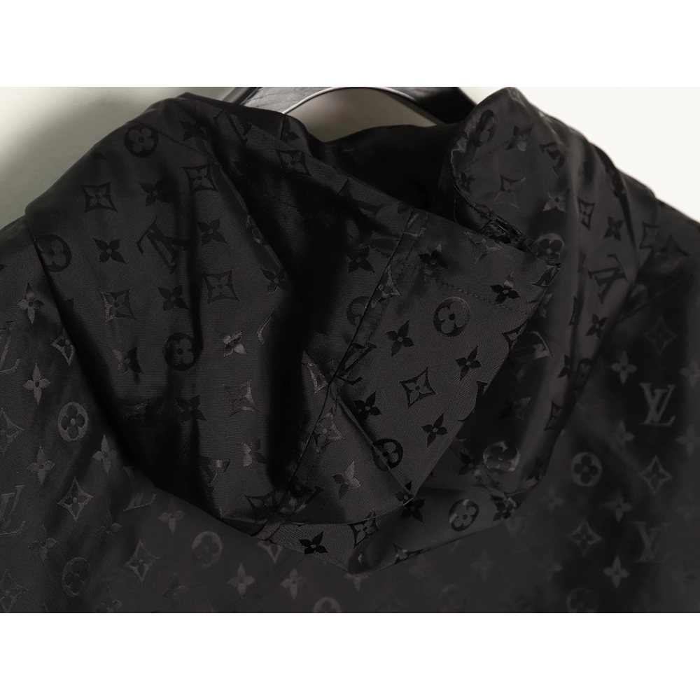 Louis Vuitton monogram print trench coat with zipup design,Louis Vuitton Jacket,Jacket,APPAREL