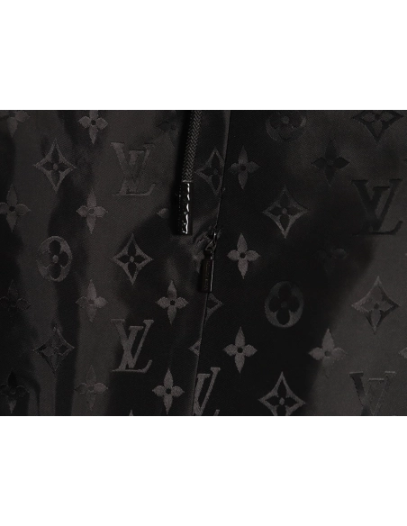 Louis Vuitton monogram print trench coat with zipup design,Louis Vuitton Jacket,Jacket,APPAREL