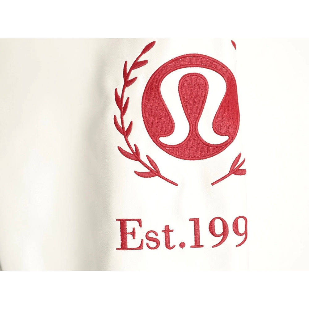lululemon letter embroidered patchwork baseball jacket,Lululemon Jacket,Jacket,APPAREL