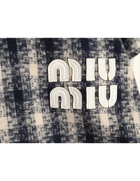 Miu Miu applique embroidery patchwork baseball jacket,Miu Miu Jacket,Jacket,APPAREL