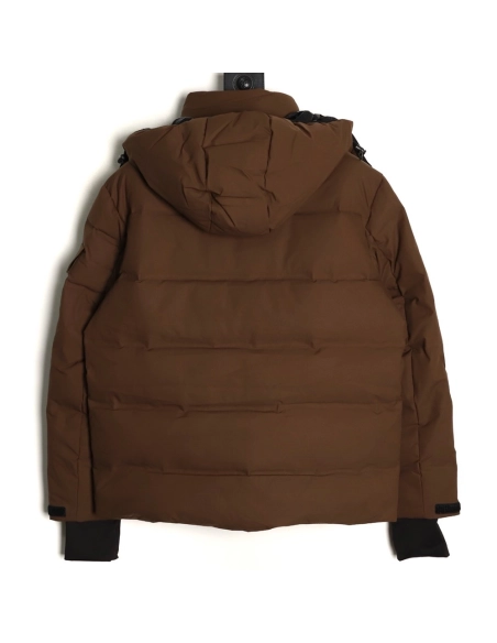 Moncler hooded down jacket with sleeve pockets,Moncler Jacket,Jacket,APPAREL