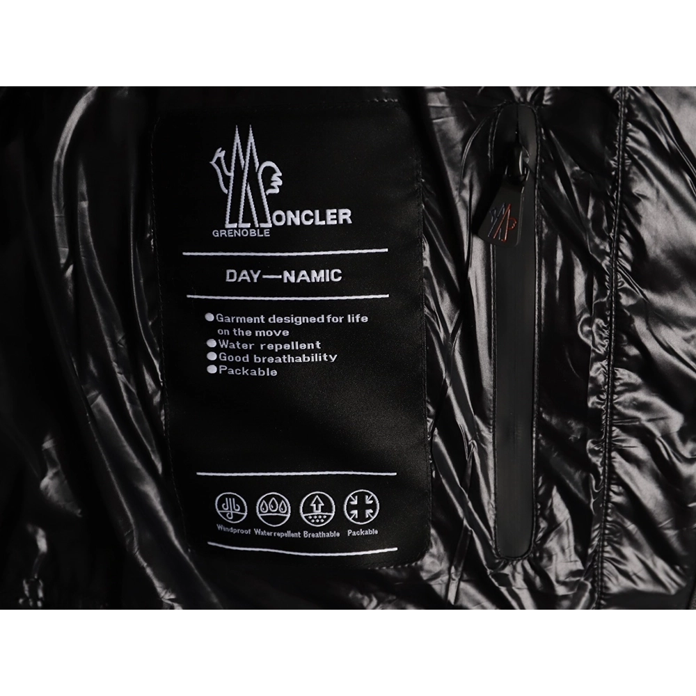 Moncler hooded down jacket with sleeve pockets,Moncler Jacket,Jacket,APPAREL