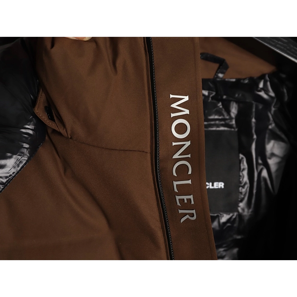 Moncler hooded down jacket with sleeve pockets,Moncler Jacket,Jacket,APPAREL