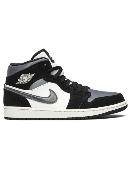 AIR JORDAN 1 MID SE SATIN SMOKE GREY 852542 011,AIR JORDAN 1 MID,Air Jordan