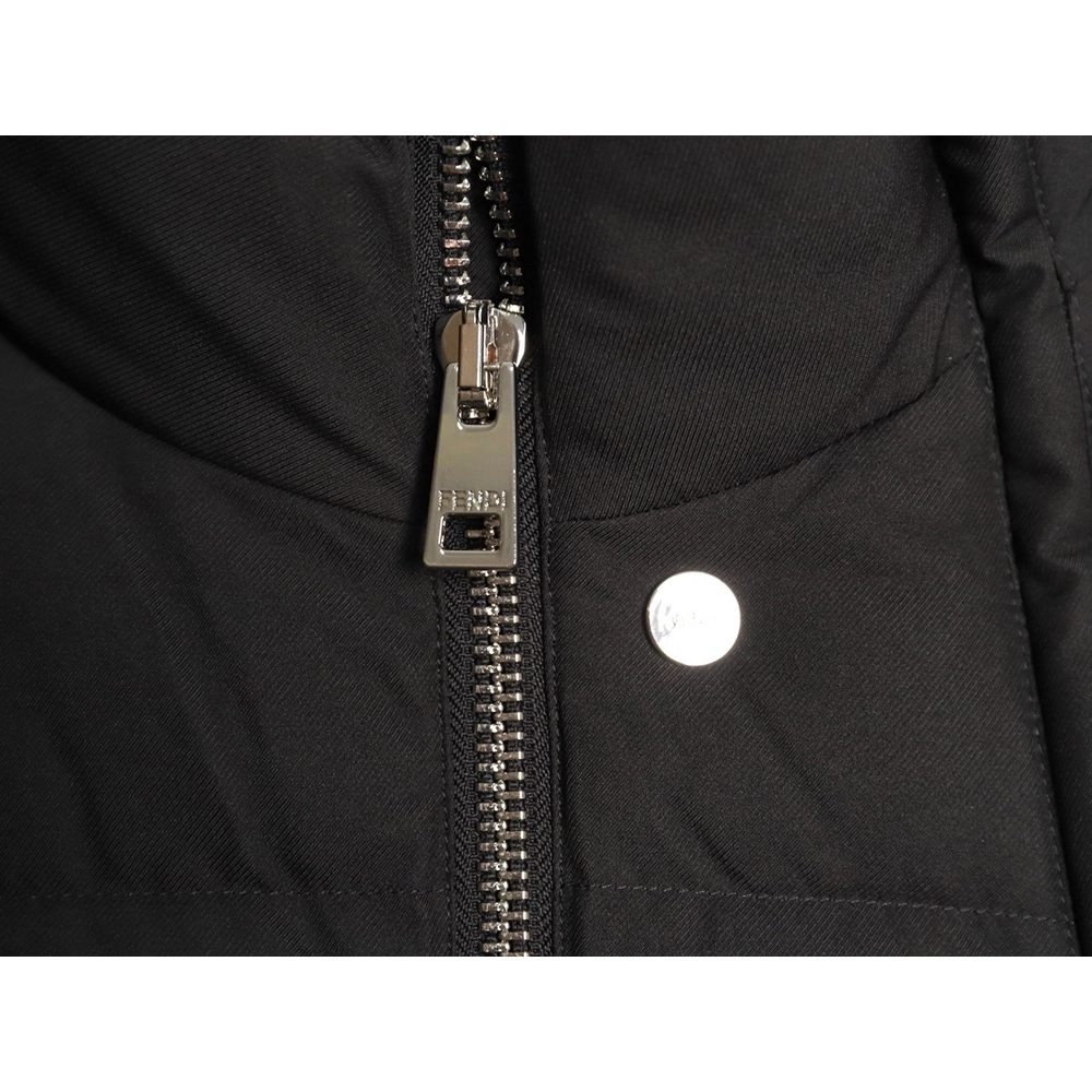 Fendi Detachable Stand Collar Down Jacket,Fendi Jacket,Jacket,APPAREL