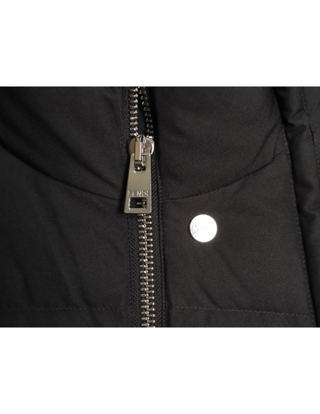 Fendi Detachable Stand Collar Down Jacket,Fendi Jacket,Jacket,APPAREL