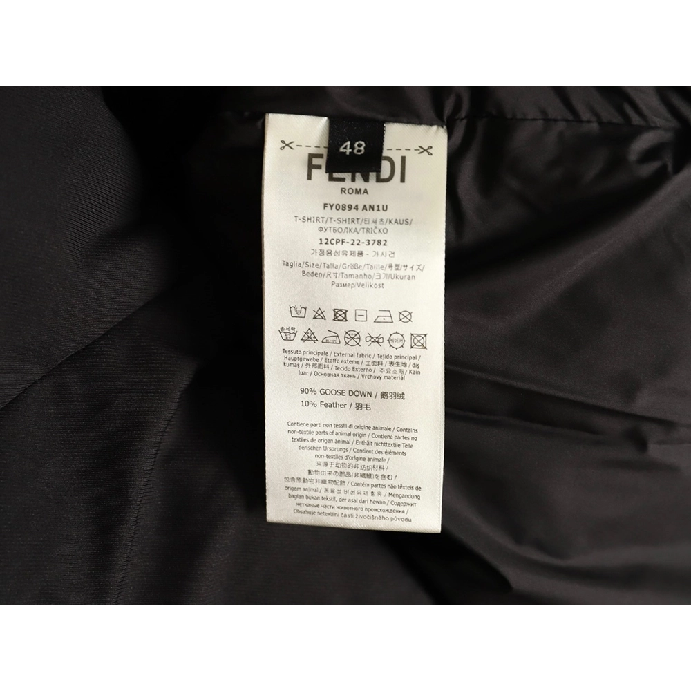 Fendi Detachable Stand Collar Down Jacket,Fendi Jacket,Jacket,APPAREL