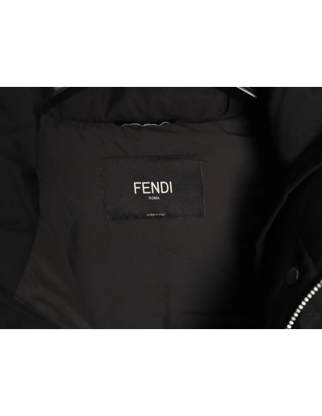 Fendi Detachable Stand Collar Down Jacket,Fendi Jacket,Jacket,APPAREL