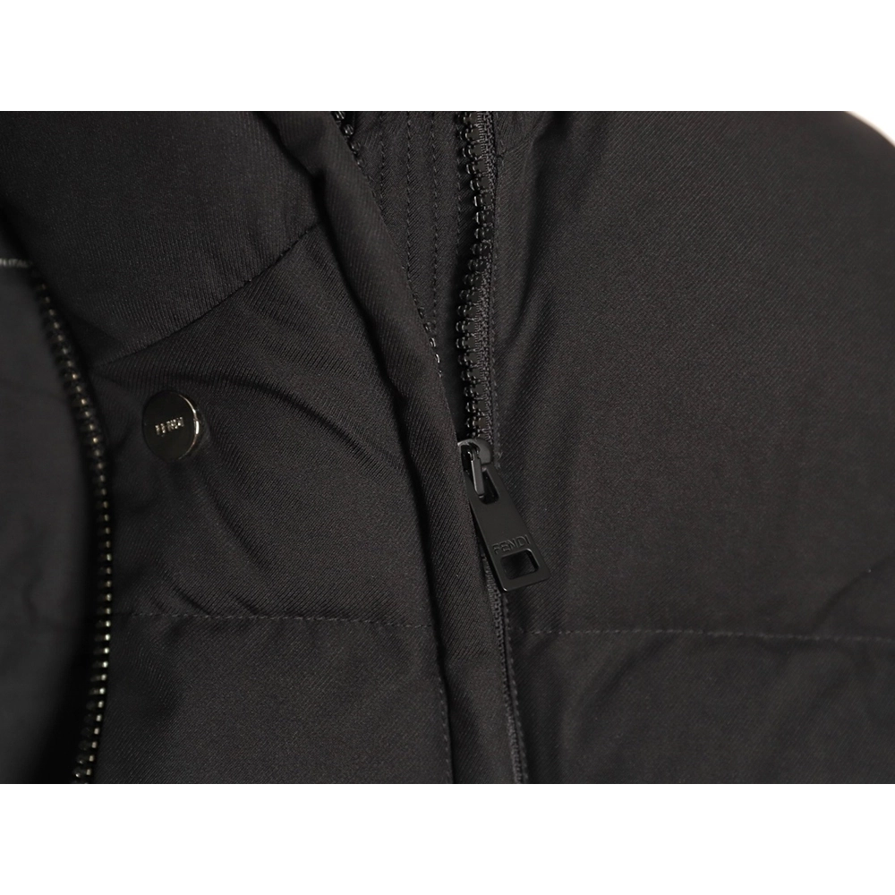 Fendi Detachable Stand Collar Down Jacket,Fendi Jacket,Jacket,APPAREL