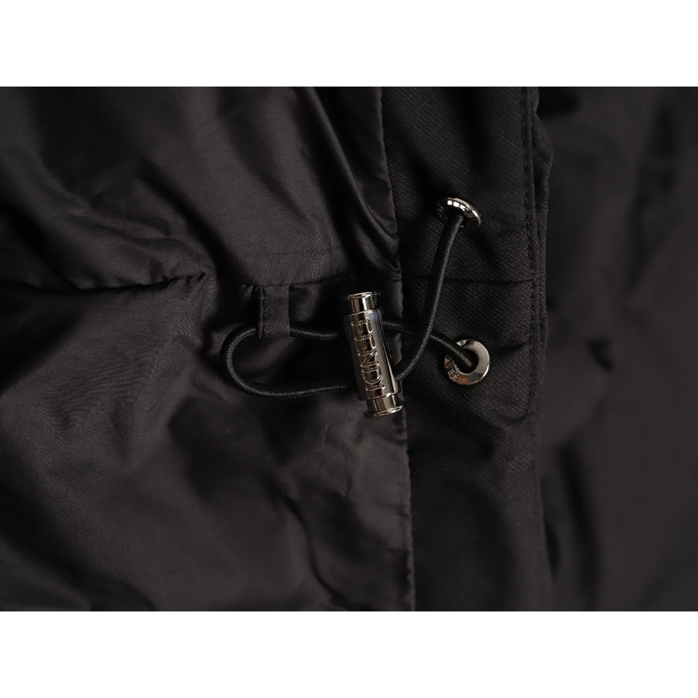 Fendi Detachable Stand Collar Down Jacket,Fendi Jacket,Jacket,APPAREL