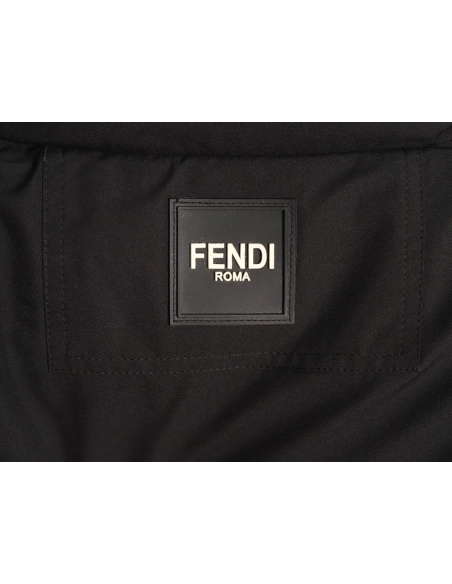 Fendi Detachable Stand Collar Down Jacket,Fendi Jacket,Jacket,APPAREL
