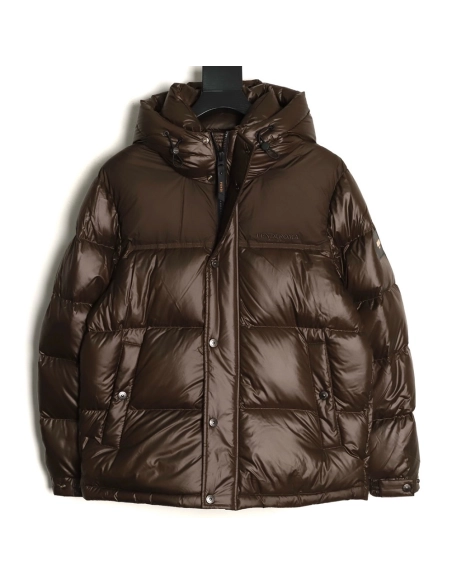 Fendi sleeve patchwork hooded down jacket,Fendi Jacket,Jacket,APPAREL