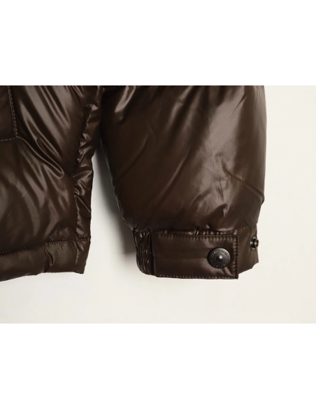 Fendi sleeve patchwork hooded down jacket,Fendi Jacket,Jacket,APPAREL