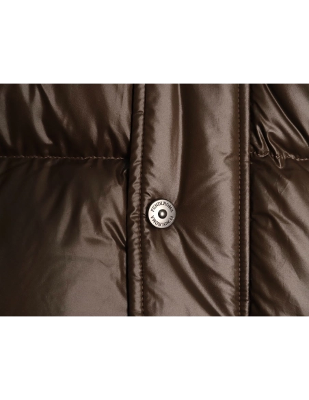 Fendi sleeve patchwork hooded down jacket,Fendi Jacket,Jacket,APPAREL