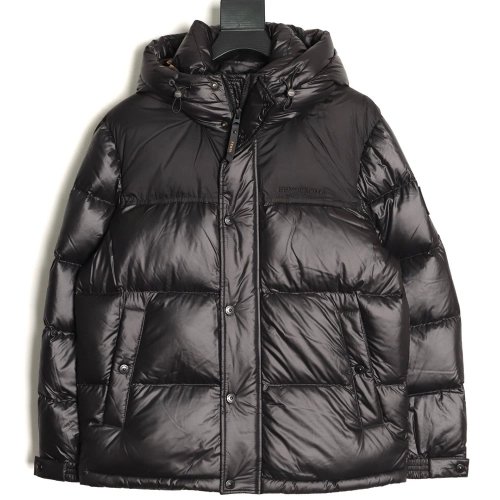 Fendi sleeve patchwork hooded down jacket Tsk1,Fendi Jacket,Jacket,APPAREL