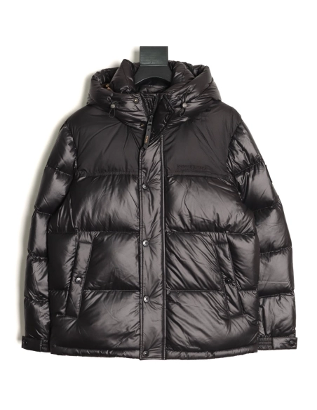 Fendi sleeve patchwork hooded down jacket Tsk1,Fendi Jacket,Jacket,APPAREL