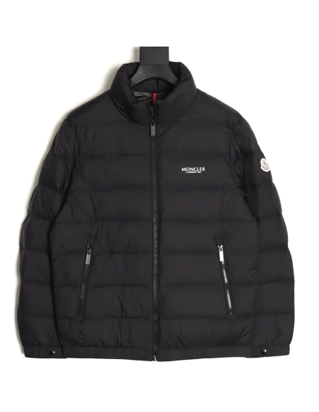 Moncler chest logo hooded down jacket,Moncler Jacket,Jacket,APPAREL