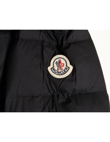 Moncler chest logo hooded down jacket,Moncler Jacket,Jacket,APPAREL