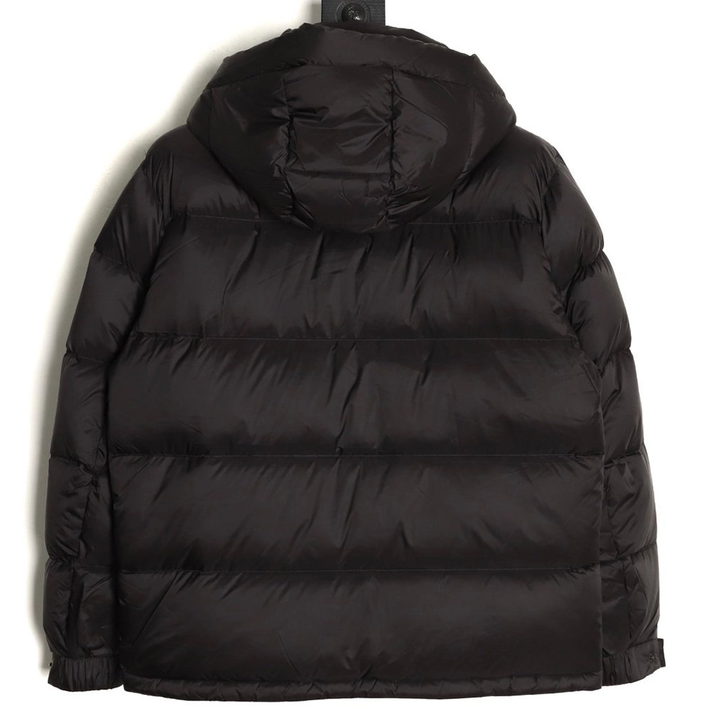 Prada chest triangle logo hooded down jacket,Prada Jacket,Jacket,APPAREL