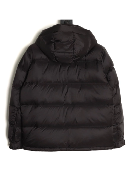 Prada chest triangle logo hooded down jacket,Prada Jacket,Jacket,APPAREL