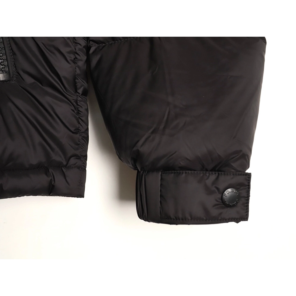 Prada chest triangle logo hooded down jacket,Prada Jacket,Jacket,APPAREL