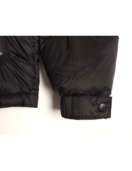Prada chest triangle logo hooded down jacket,Prada Jacket,Jacket,APPAREL