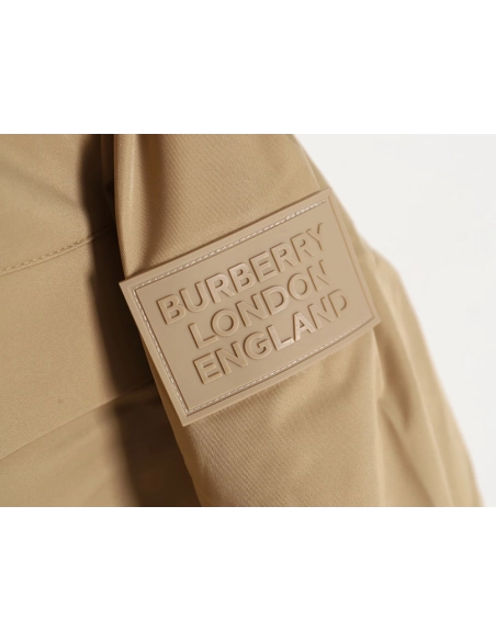 Burberry 3M reflective lettering hooded down jacket,Burberry Jacket,Jacket,APPAREL