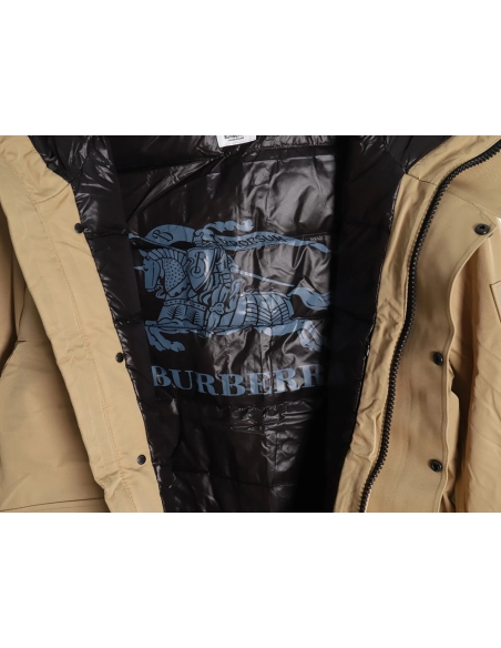 Burberry 3M reflective lettering hooded down jacket,Burberry Jacket,Jacket,APPAREL