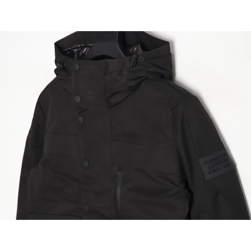 Burberry 3M reflective lettering hooded down jacket,Burberry Jacket,Jacket,APPAREL