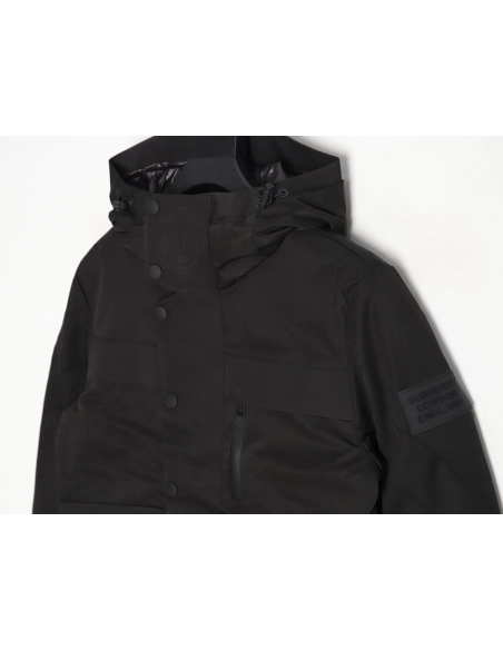 Burberry 3M reflective lettering hooded down jacket,Burberry Jacket,Jacket,APPAREL
