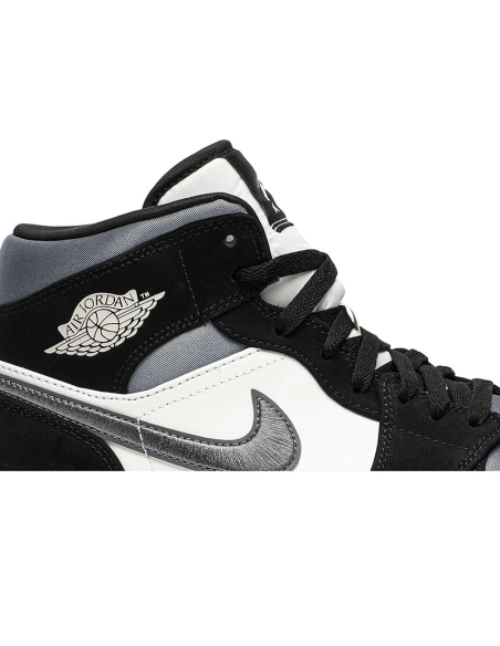 AIR JORDAN 1 MID SE SATIN SMOKE GREY 852542 011,AIR JORDAN 1 MID,Air Jordan