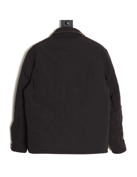 Burberry check reversible cotton coat,Burberry Jacket,Jacket,APPAREL