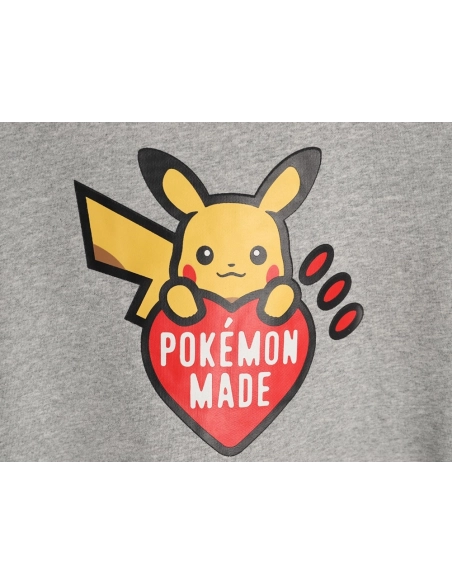 Human Made Pokemon Collaboration Pikachu Heart Hoodie,Human Made Hoodie,Hoodie,APPAREL