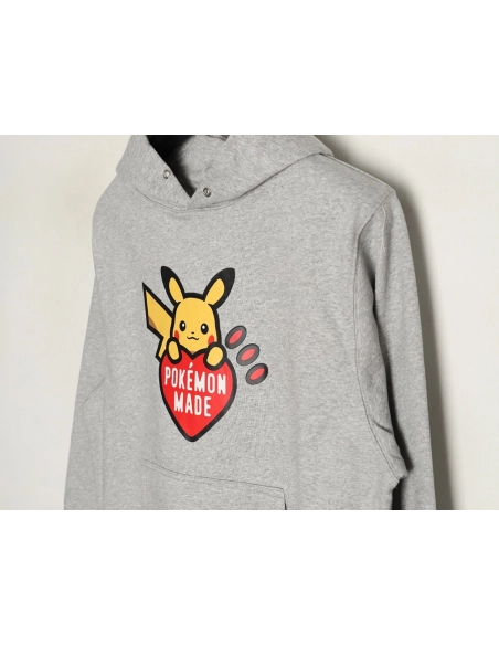 Human Made Pokemon Collaboration Pikachu Heart Hoodie,Human Made Hoodie,Hoodie,APPAREL