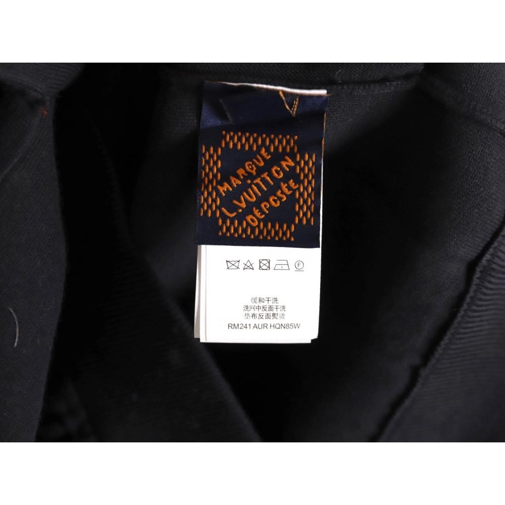 Louis Vuitton embossed logo zipup knit coat with lapelnavy blue,Louis Vuitton Jacket,Jacket,APPAREL