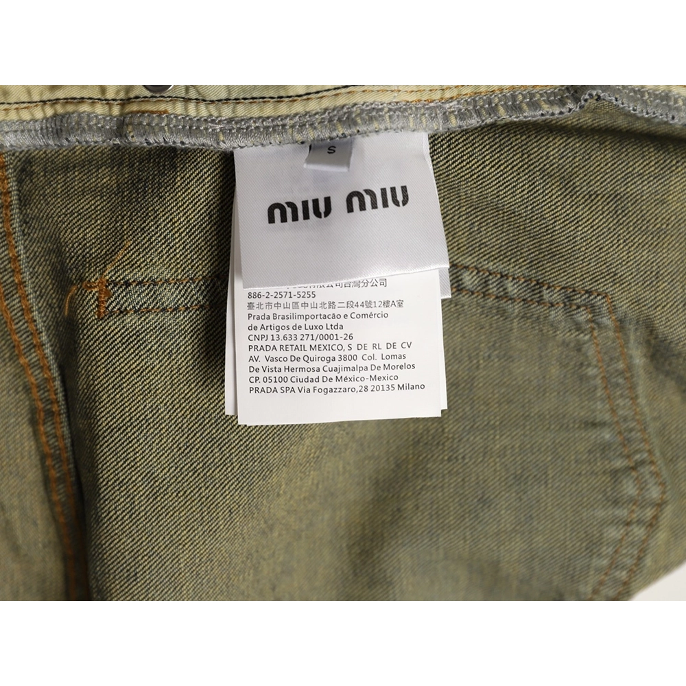 Miu Miu Jeans,Miu Miu Jeans,PANTS JEANS,APPAREL