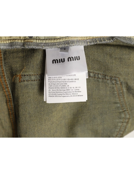 Miu Miu Jeans,Miu Miu Jeans,PANTS JEANS,APPAREL