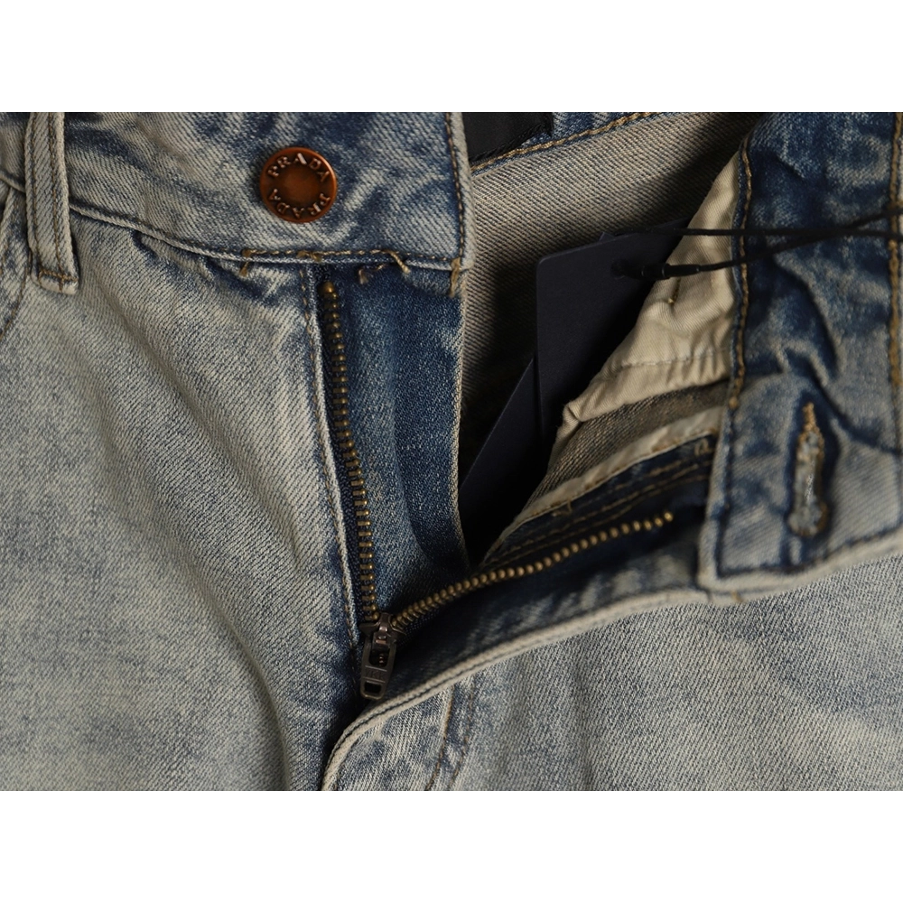 Prada triangle logo jeans,Prada Sweatpants,PANTS JEANS,APPAREL