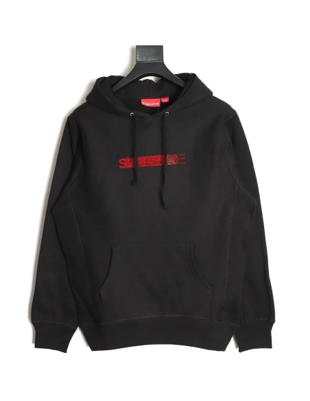 Supreme Swarovski Motion Logo Hooded Sweatshirt,Supreme Sweatshirt,Sweatshirt,APPAREL