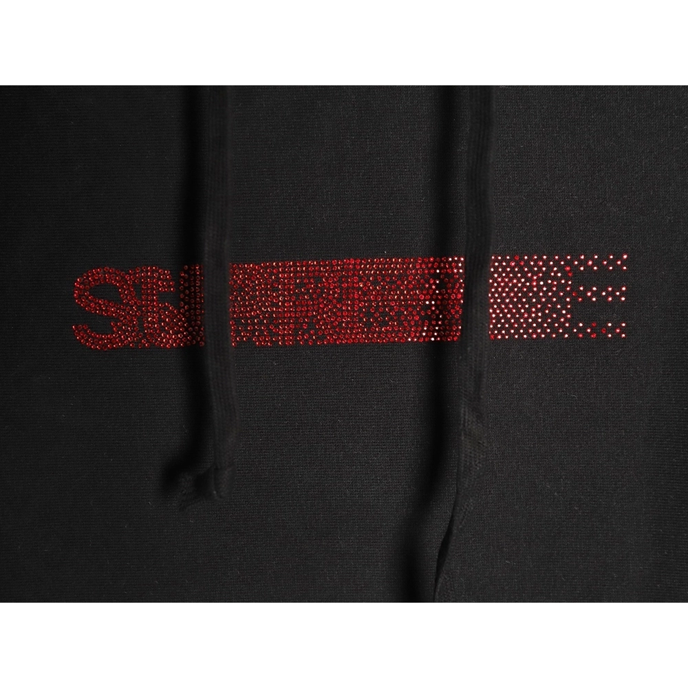 Supreme Swarovski Motion Logo Hooded Sweatshirt,Supreme Sweatshirt,Sweatshirt,APPAREL