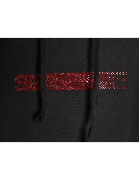 Supreme Swarovski Motion Logo Hooded Sweatshirt,Supreme Sweatshirt,Sweatshirt,APPAREL