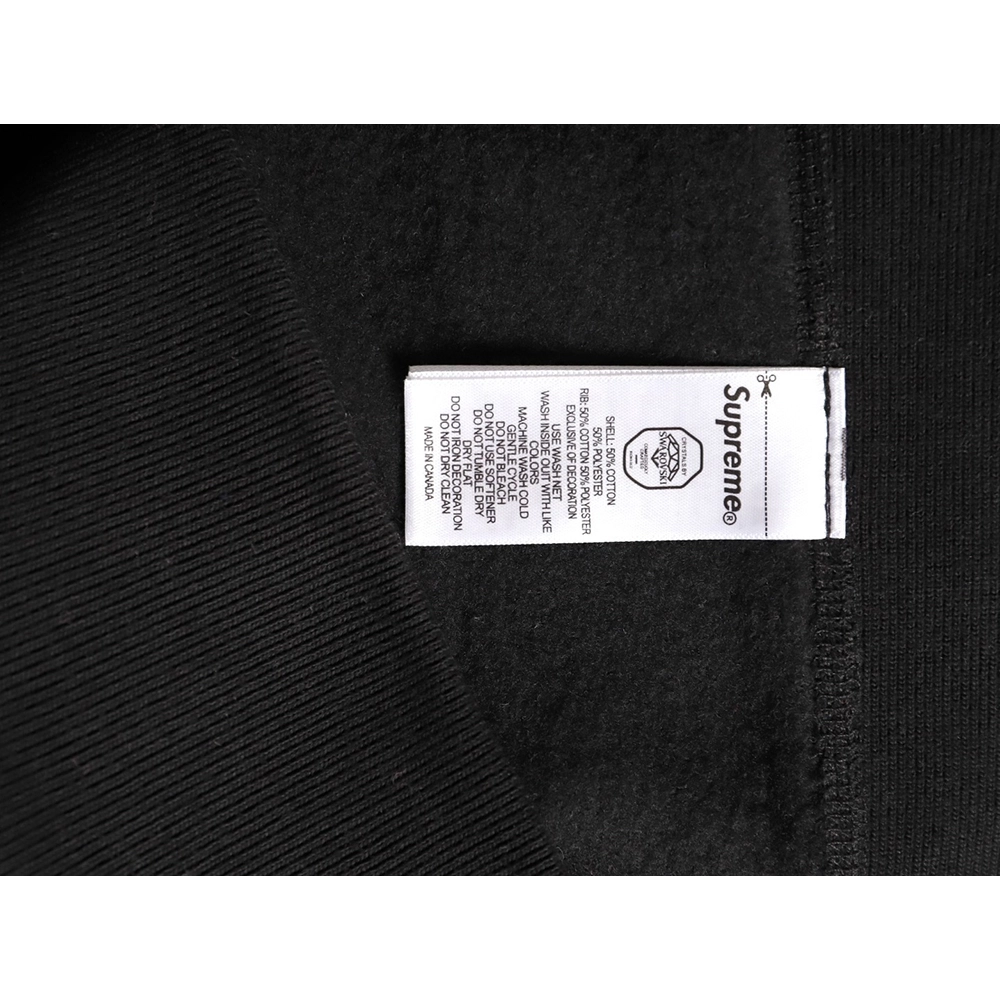 Supreme Swarovski Motion Logo Hooded Sweatshirt,Supreme Sweatshirt,Sweatshirt,APPAREL